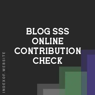 SSS Online Contribution Check 2026: Mobile App & Portal Guide | Logo - Indexof